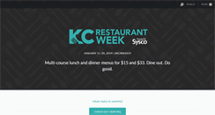 Desktop Screenshot of kcrestaurantweek.com